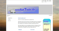 Desktop Screenshot of predigt7min.de